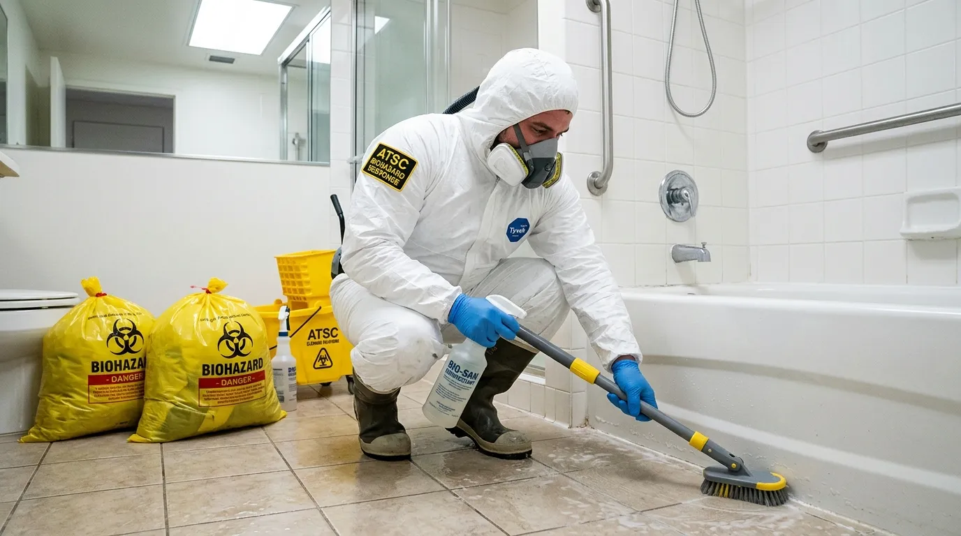 Decontamination equipment deployed for Blood Cleanup in Baldwin